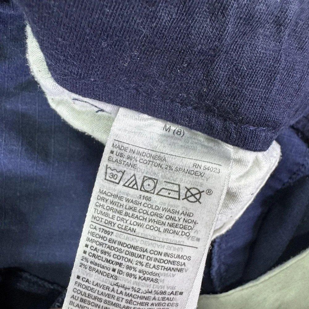 Old Navy Pants Boys M 8 Blue Straight Built-In Flex Elastic Waist Chino Casual